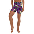 Psychedelic Skulls Yoga Shorts