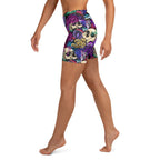 Psychedelic Skulls Yoga Shorts