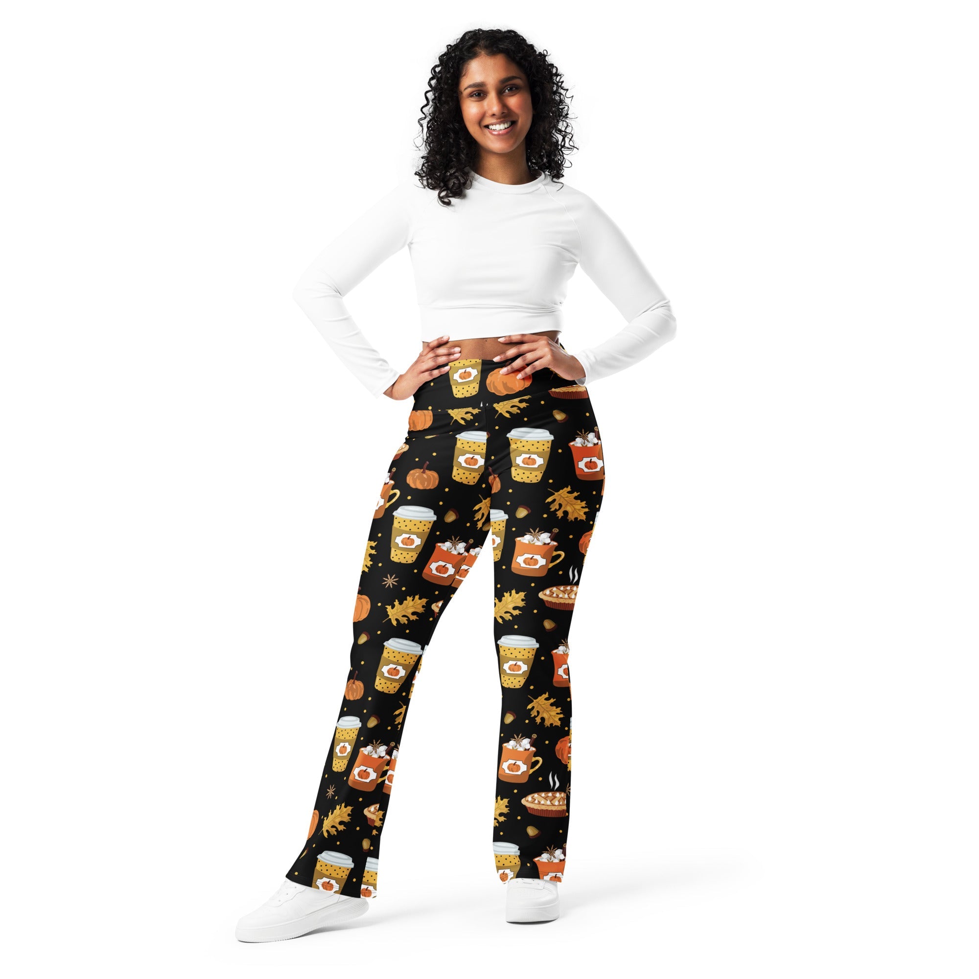 Pumpkin Season Flare Leggings