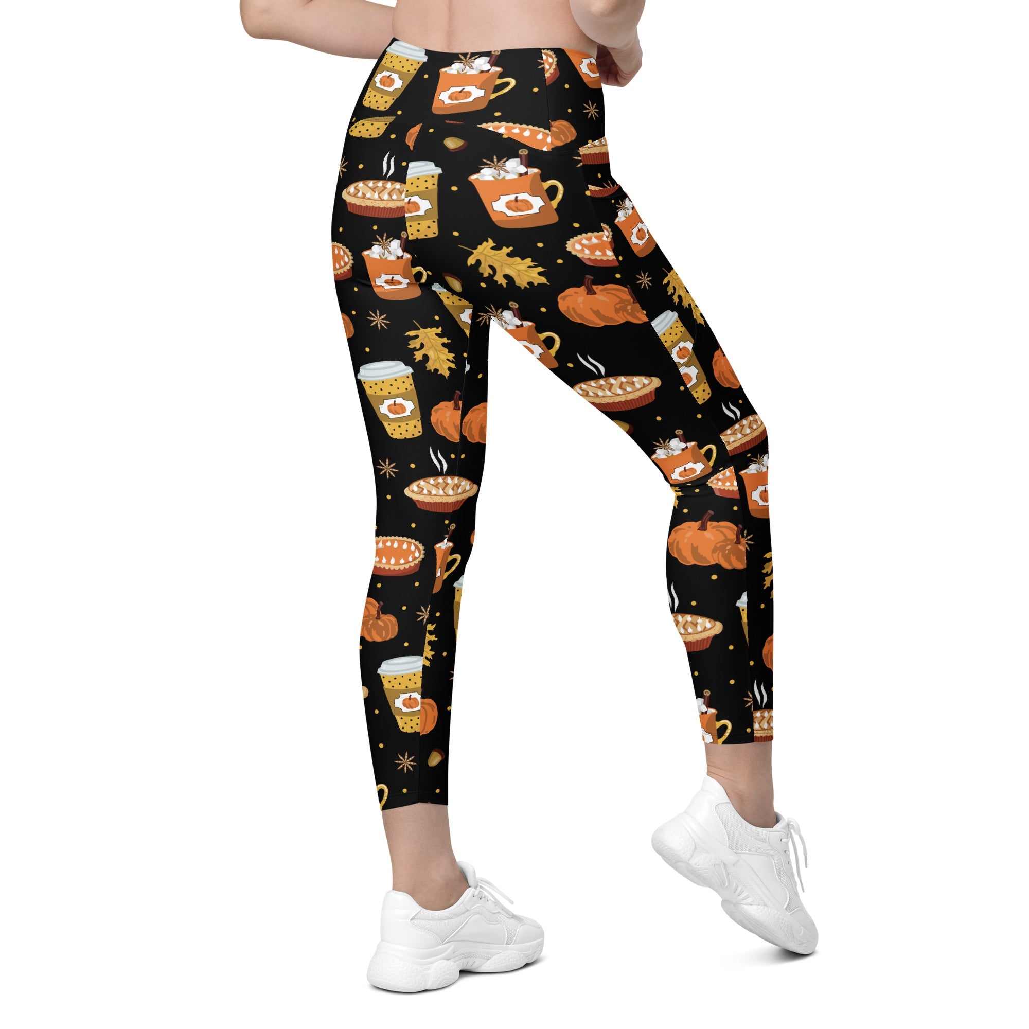 Pumpkin Season Leggings With Pockets