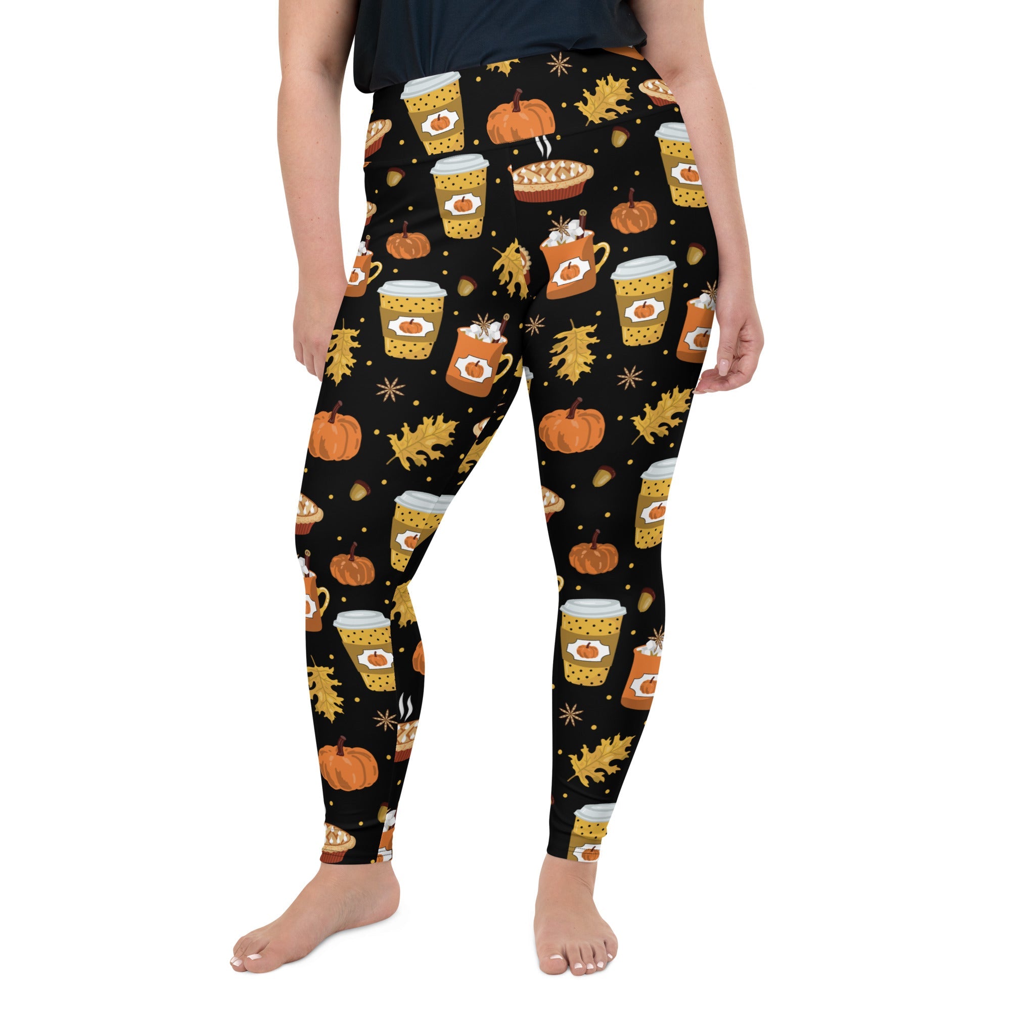 Pumpkin Season Plus Size Leggings