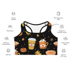 Pumpkin Season Sports Bra