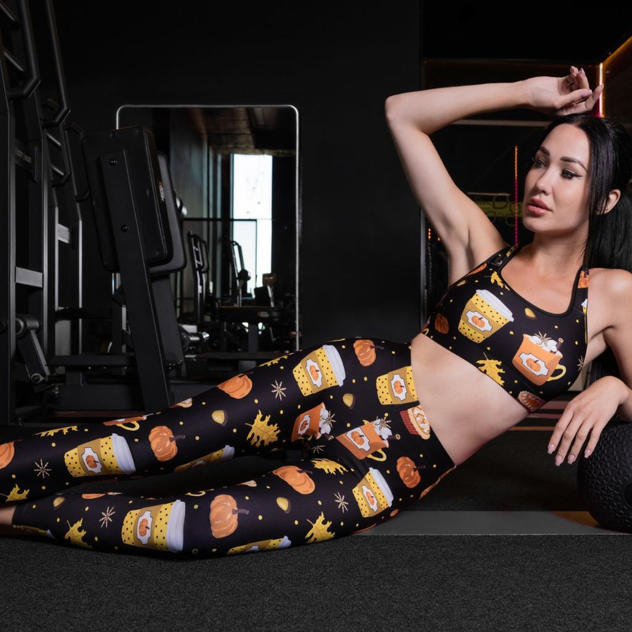 Pumpkin Season Sports Bra