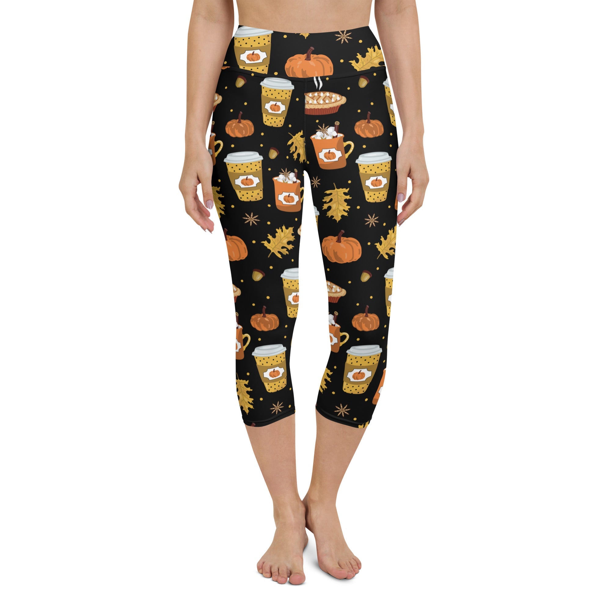 Pumpkin Season Yoga Capris