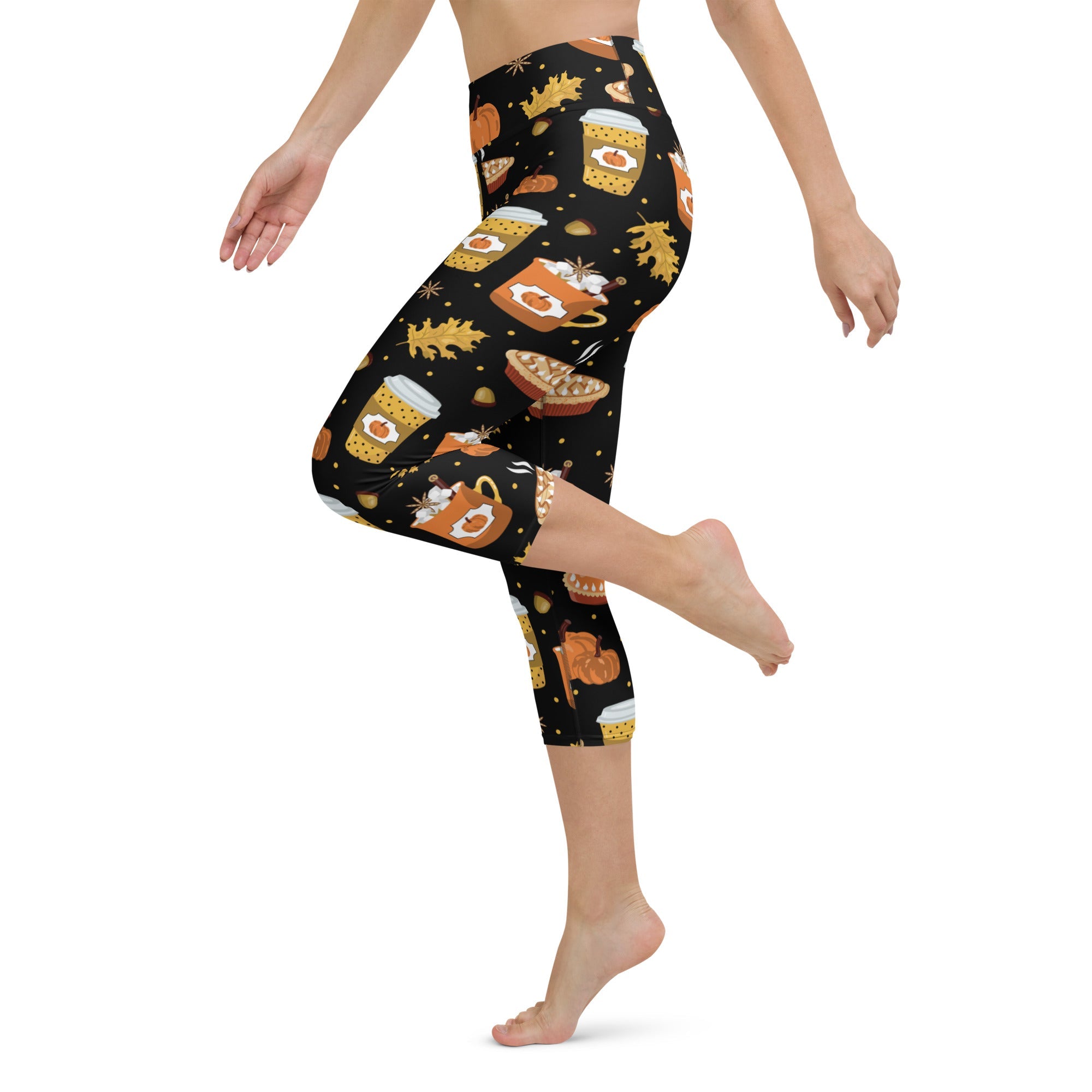 Pumpkin Season Yoga Capris