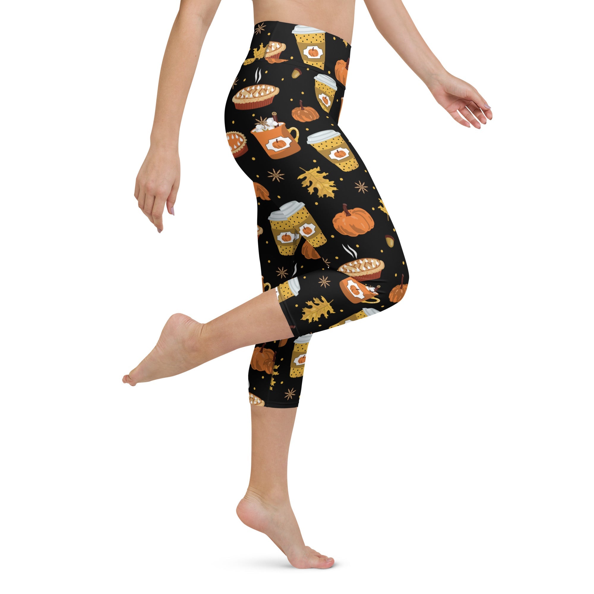 Pumpkin Season Yoga Capris