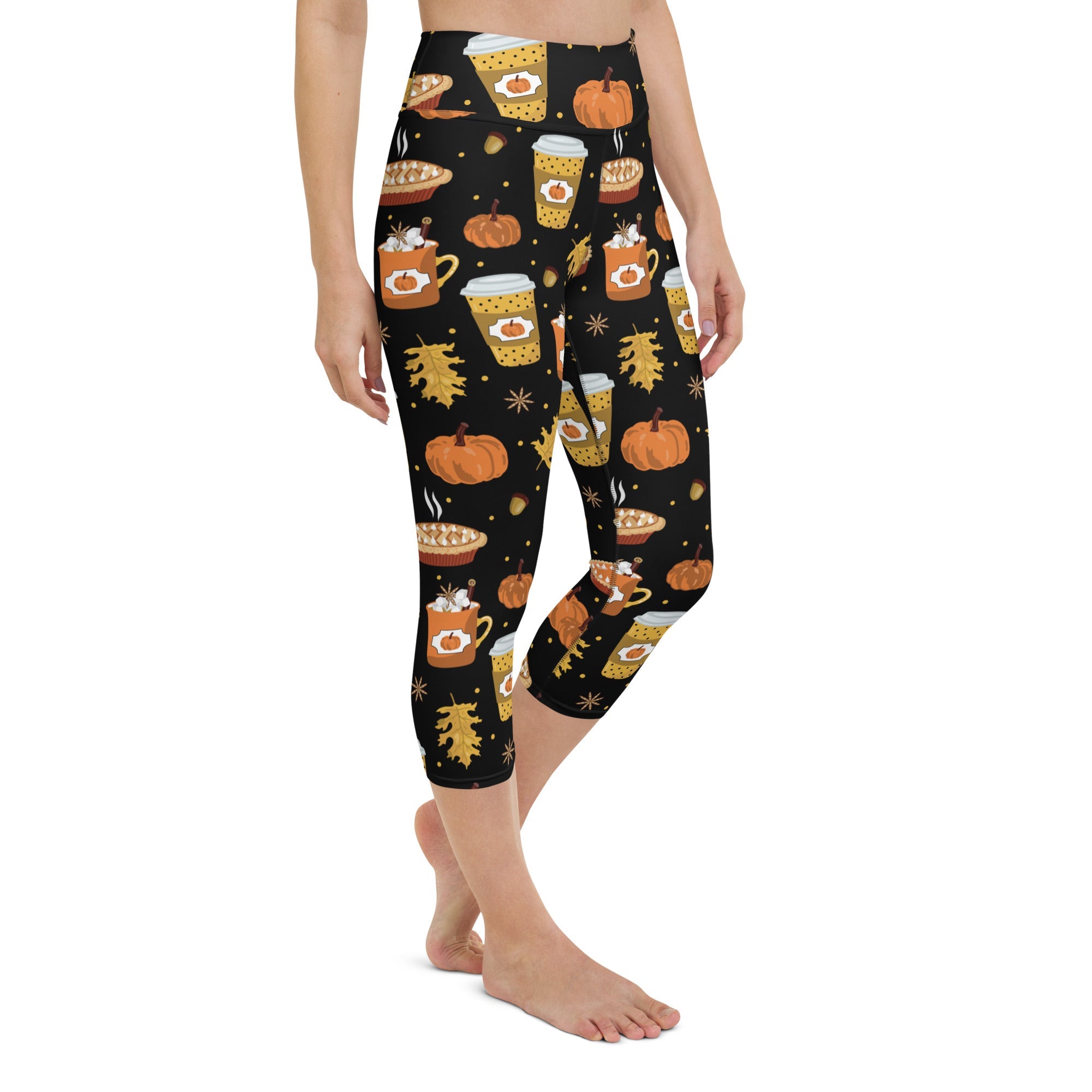 Pumpkin Season Yoga Capris