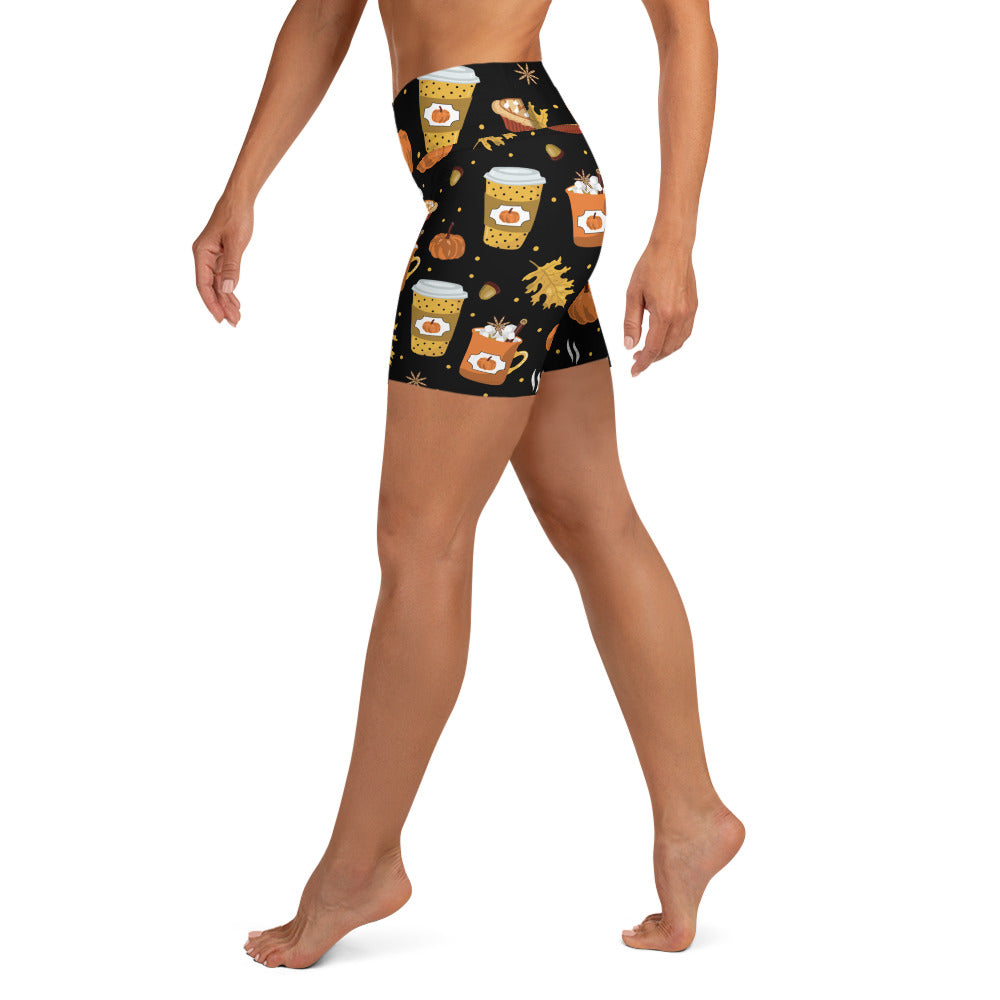 Pumpkin Season Yoga Shorts