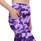 Purple Camo Leggings With Pockets