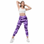 Purple Camo Leggings With Pockets