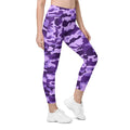 Purple Camo Leggings With Pockets