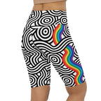 Rainbow Lines Biker Shorts