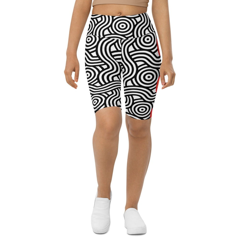 Rainbow Lines Biker Shorts