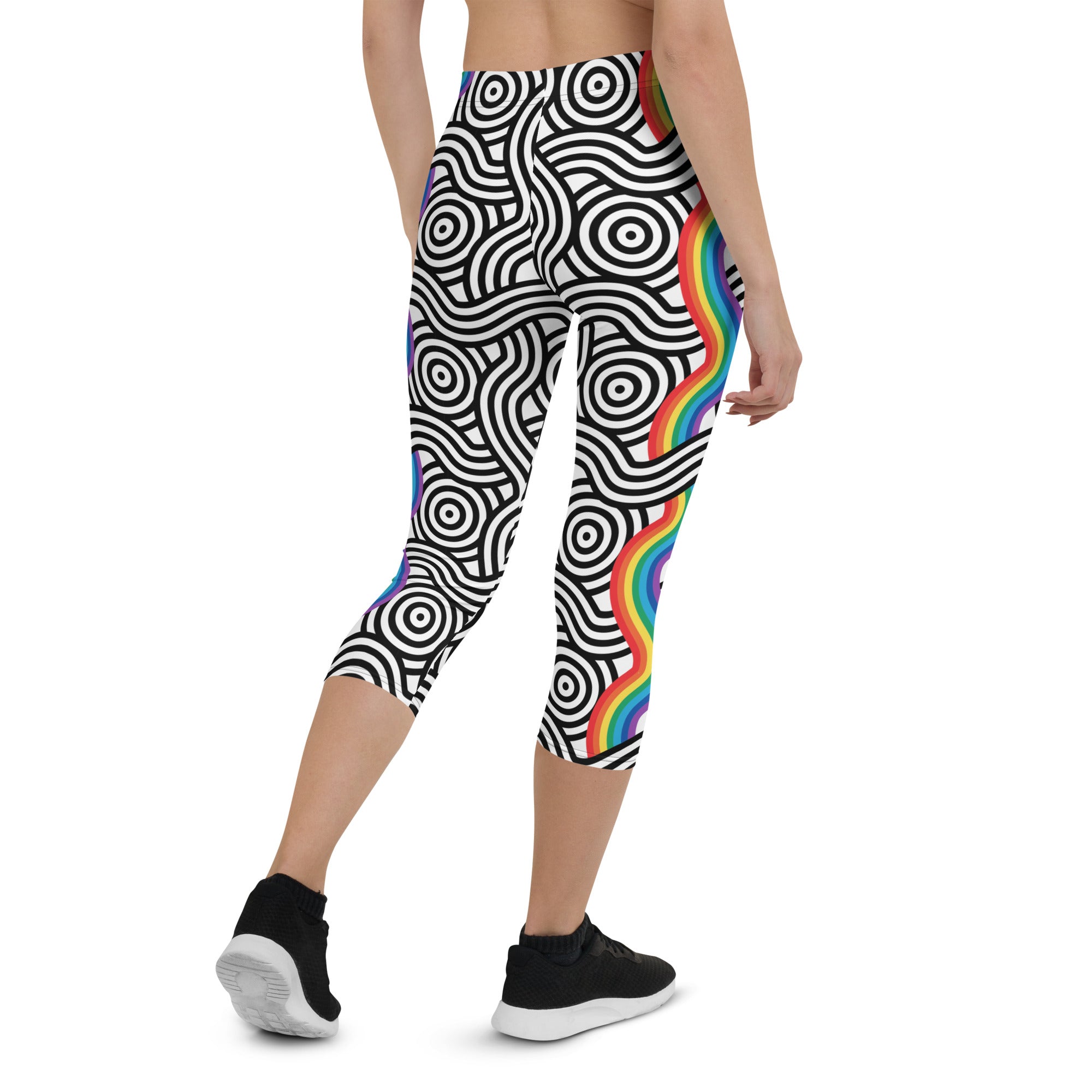 Rainbow Lines Capris