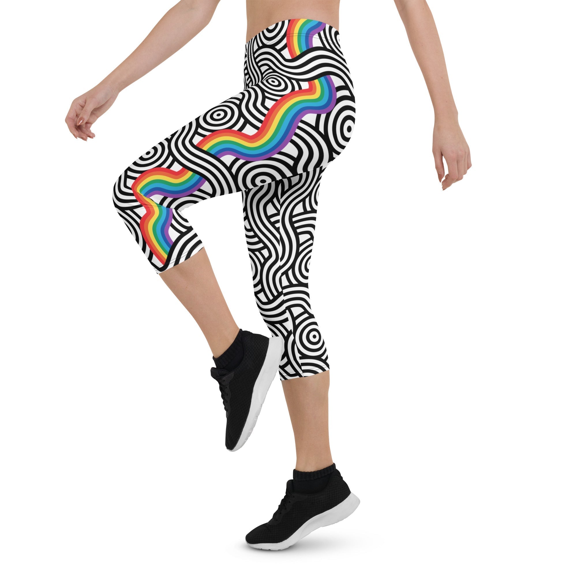 Rainbow Lines Capris