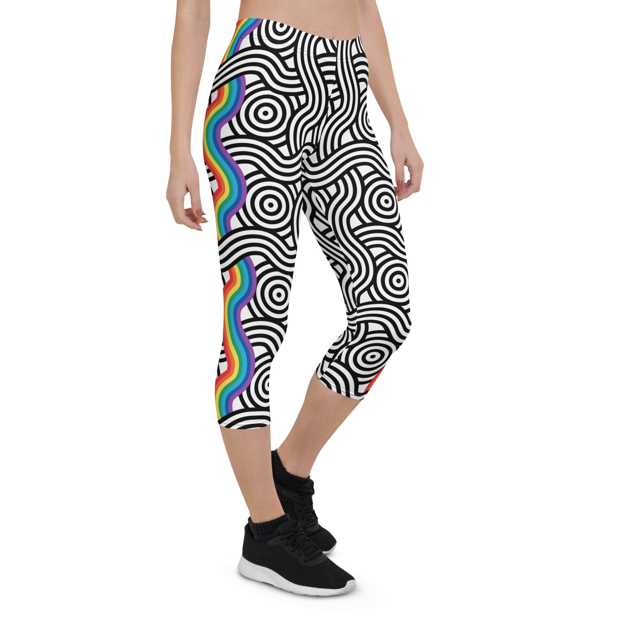 Rainbow Lines Capris