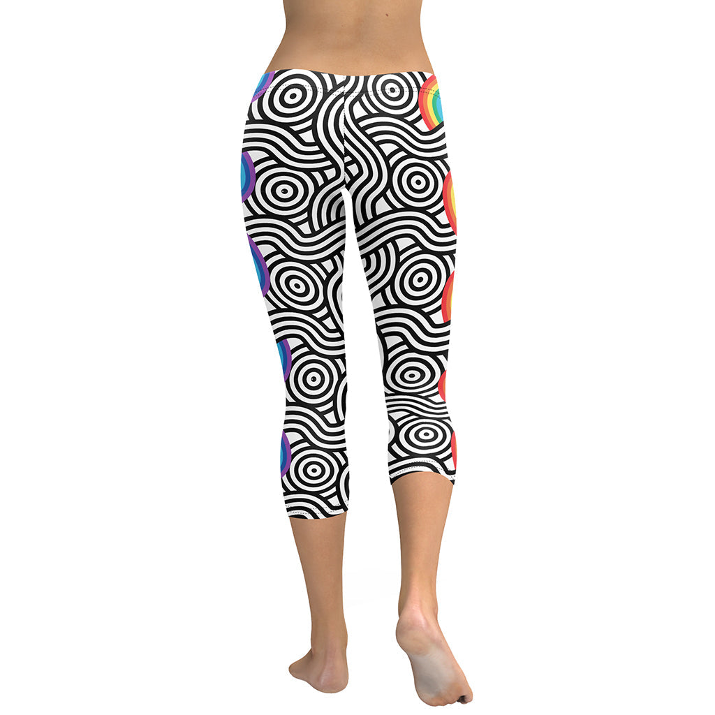 Rainbow Lines Capris