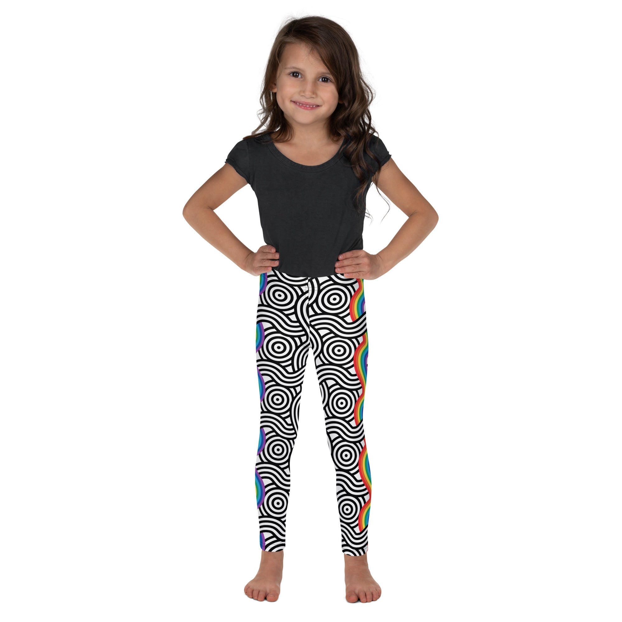 Rainbow Lines Kid's Leggings