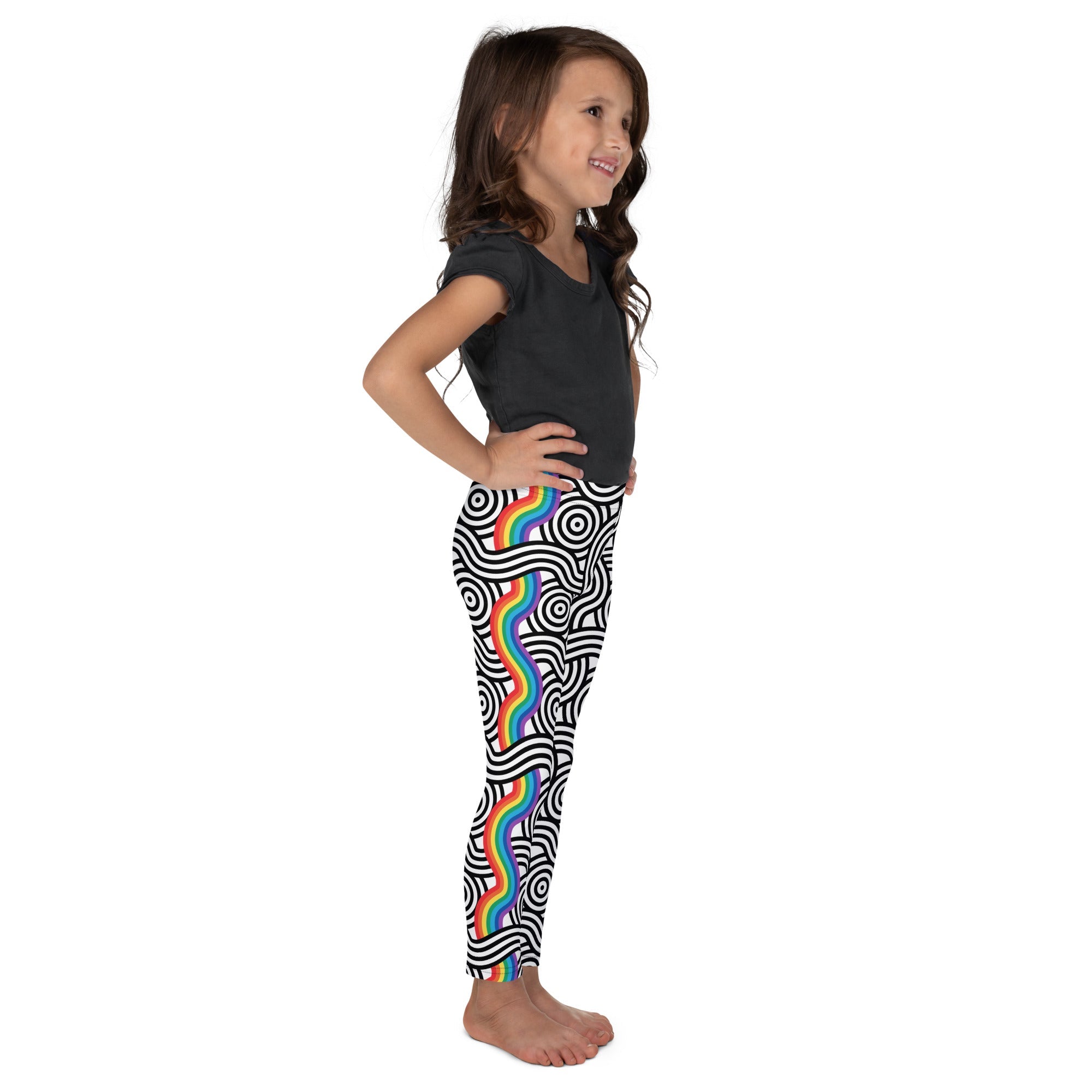 Rainbow Lines Kid's Leggings