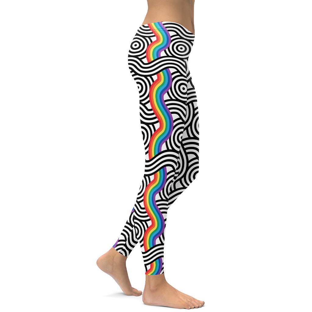 Rainbow Lines Leggings