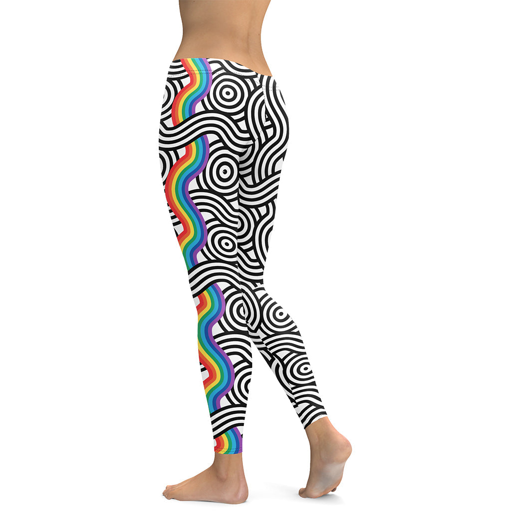 Rainbow Lines Leggings