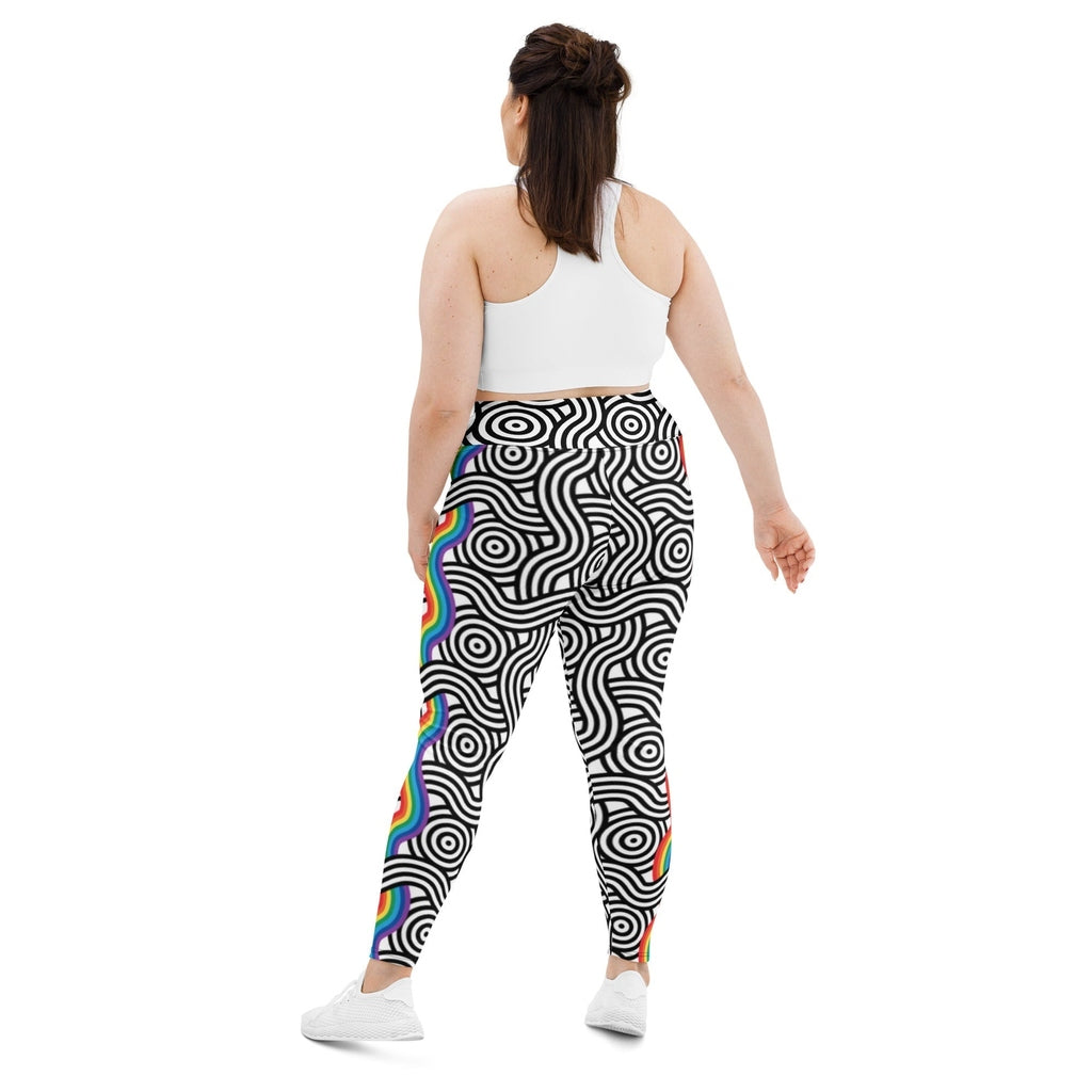 Rainbow Lines Plus Size Leggings