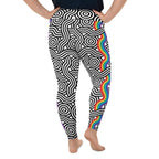 Rainbow Lines Plus Size Leggings