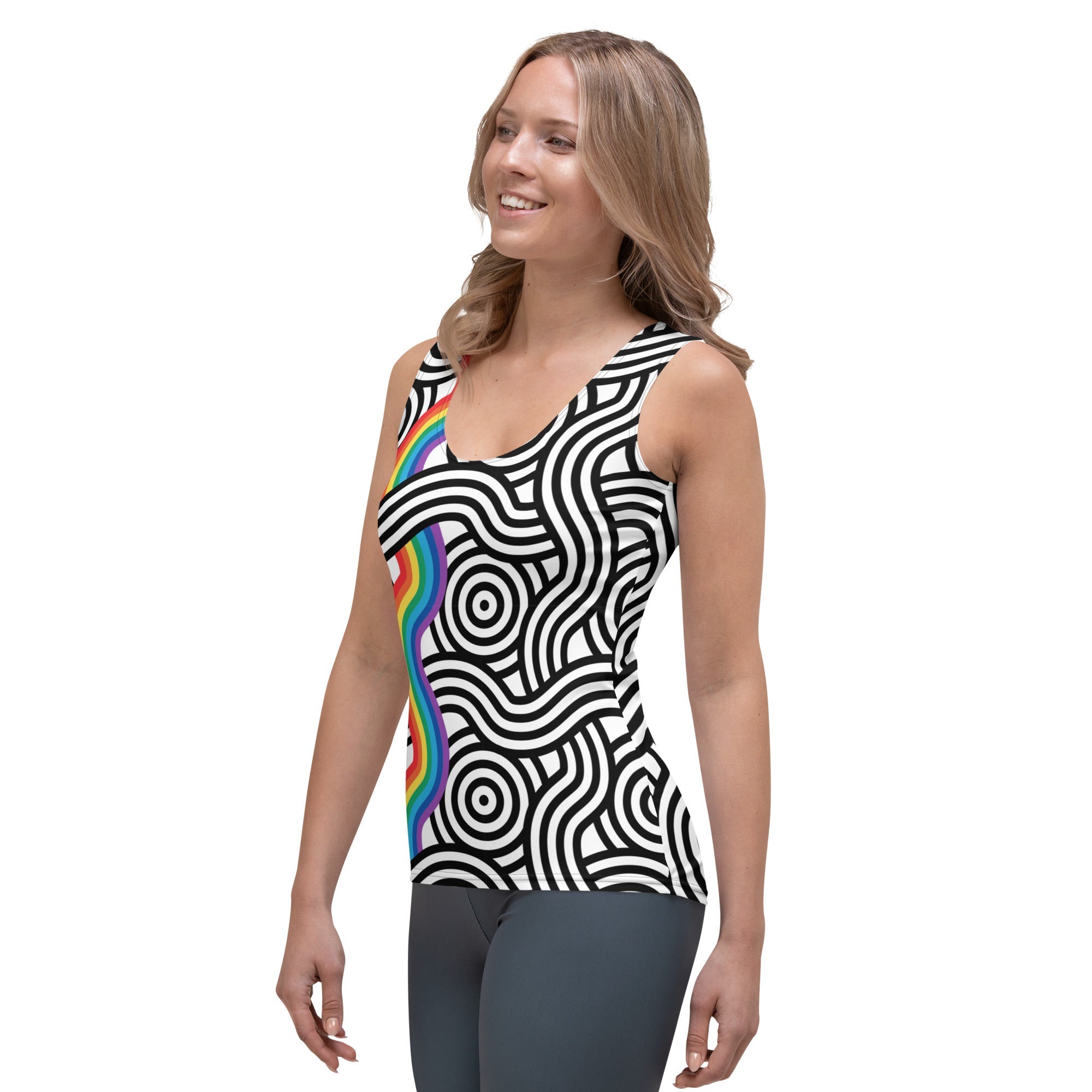 Rainbow Lines Tank Top