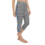 Rainbow Lines Yoga Capris