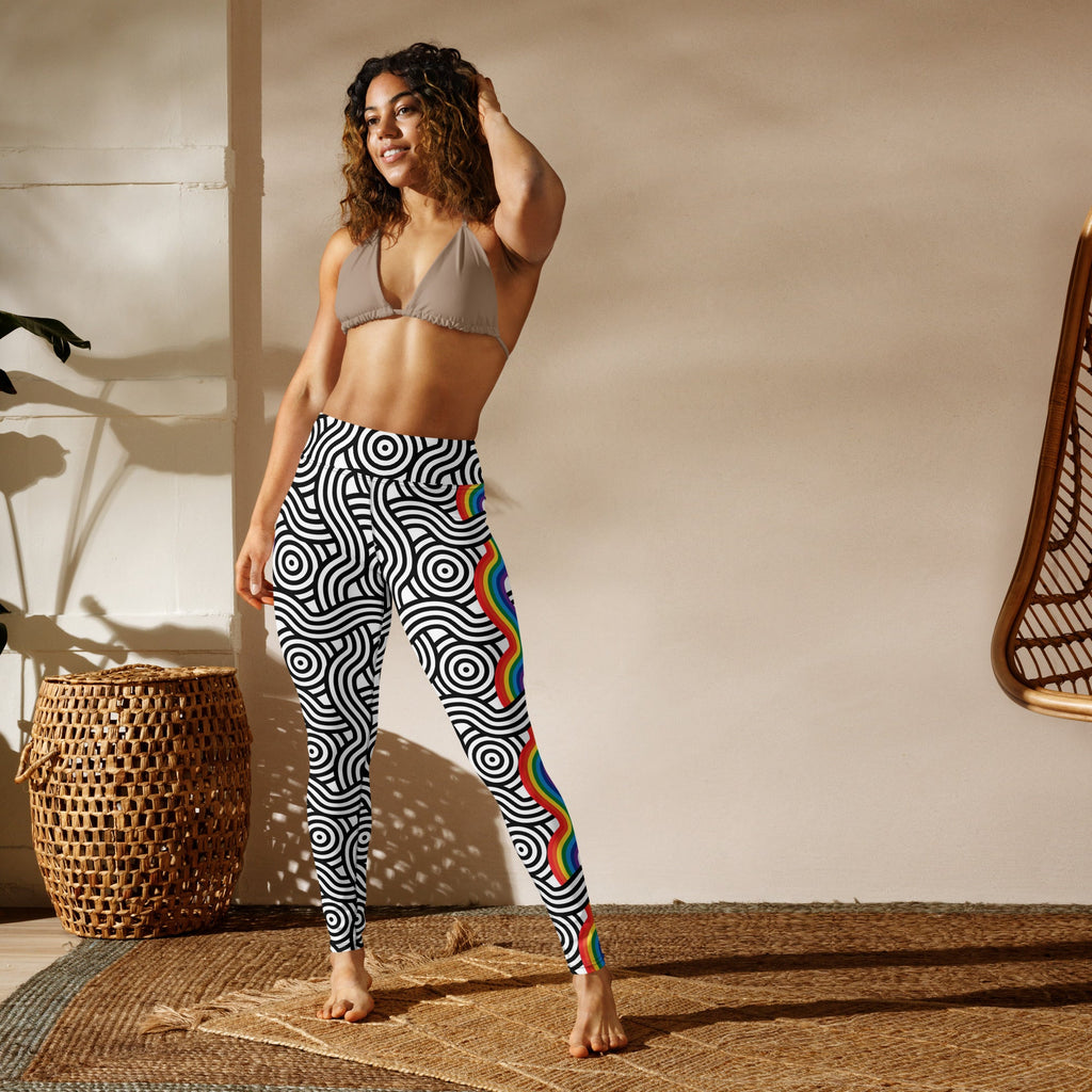 Rainbow Lines Yoga Leggings