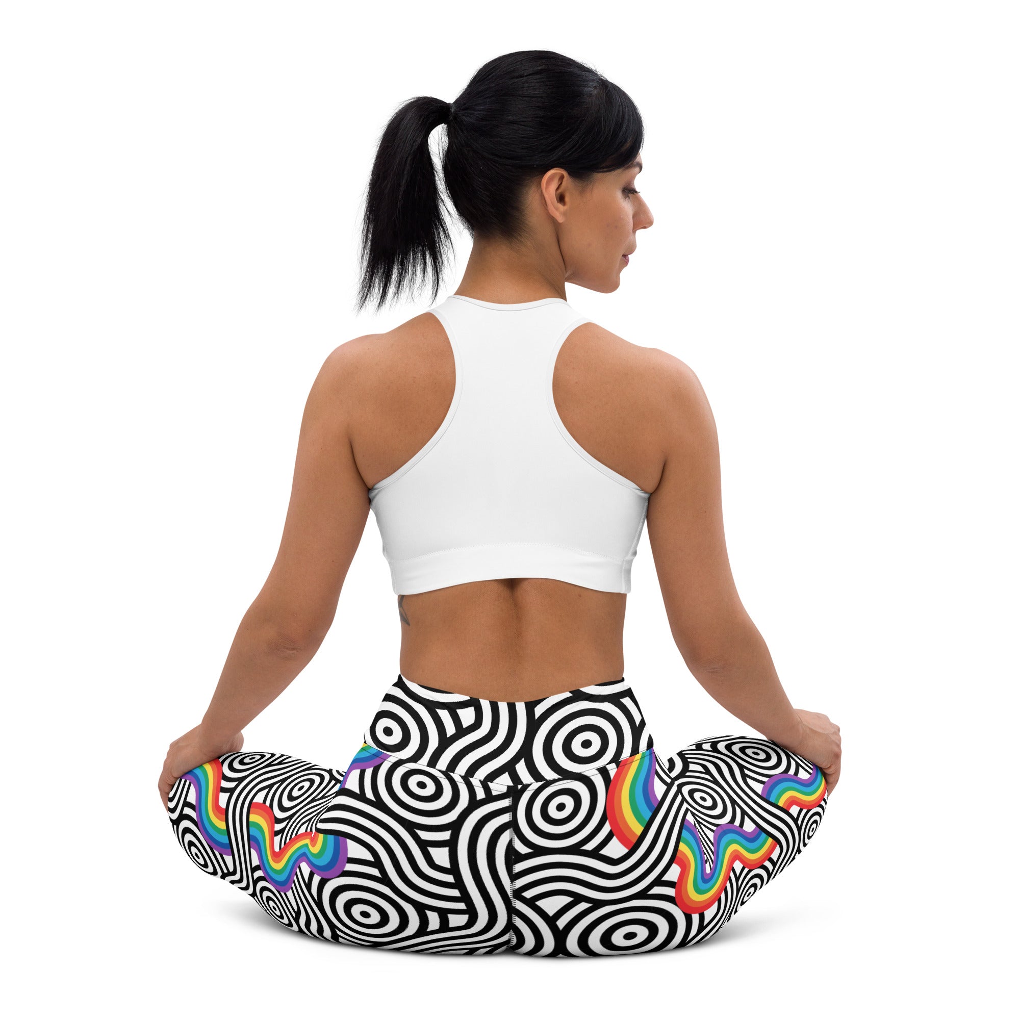 Rainbow Lines Yoga Leggings