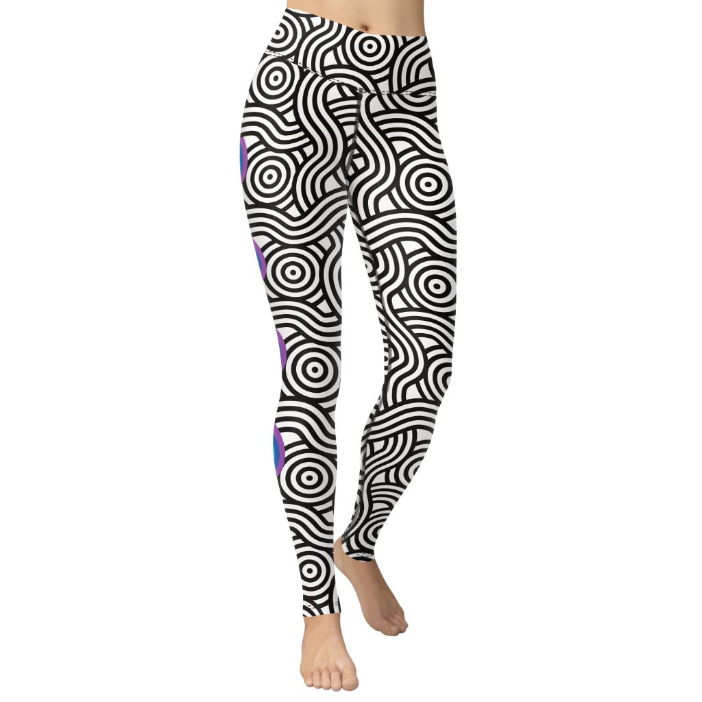 Rainbow Lines Yoga Leggings