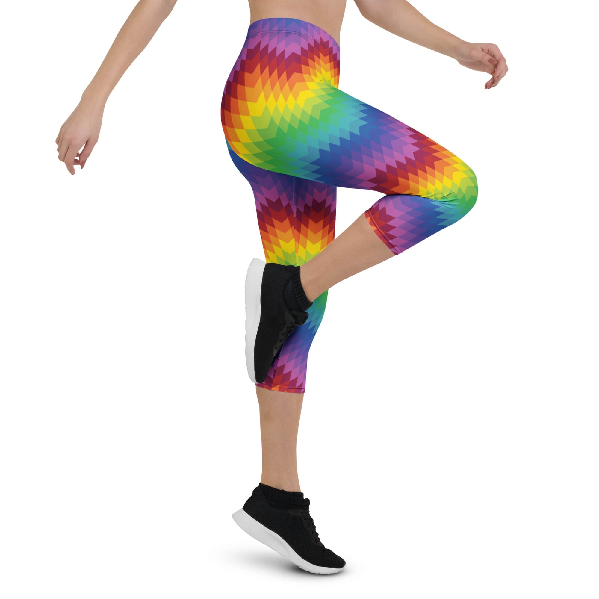 Rainbow Pattern Capris