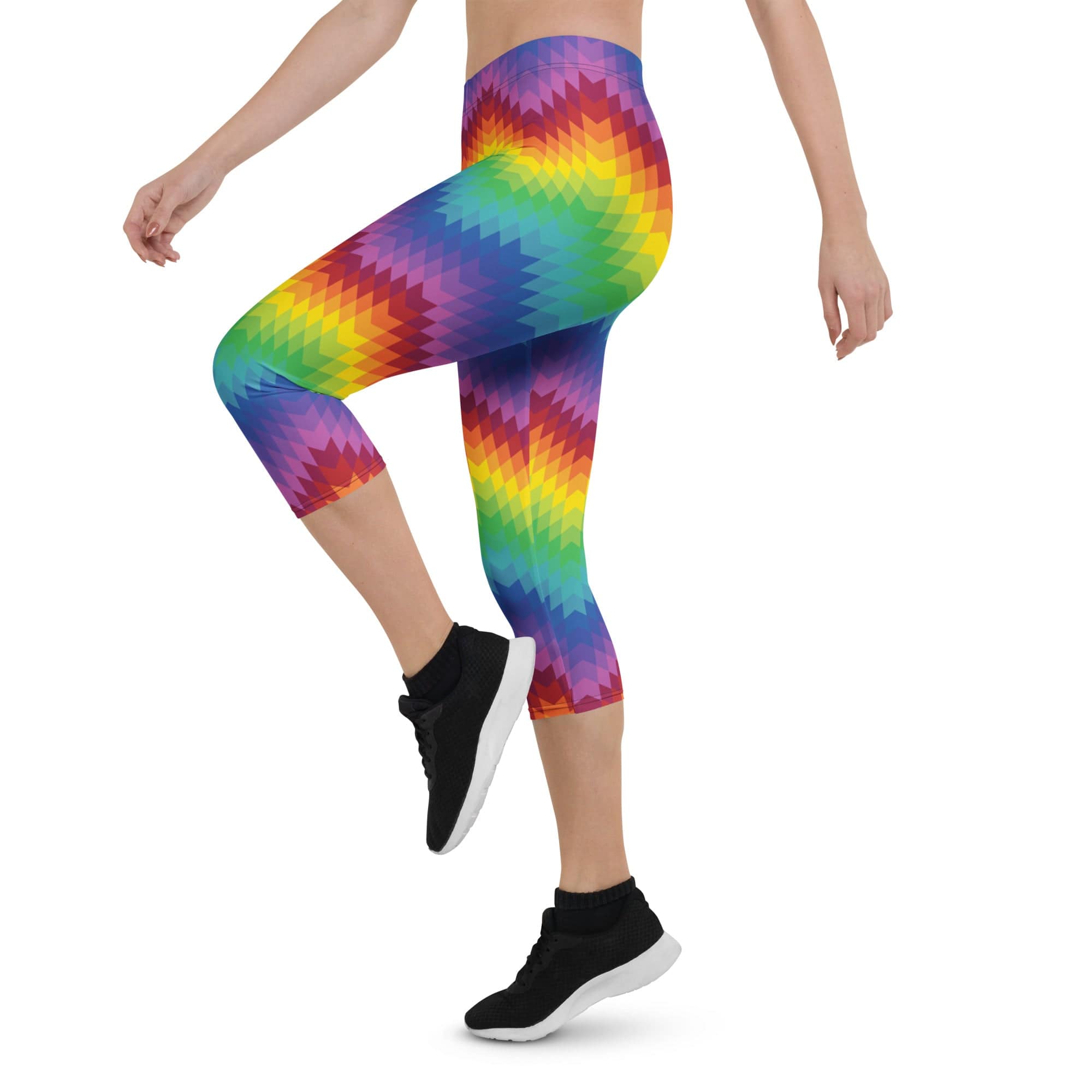 Rainbow Pattern Capris