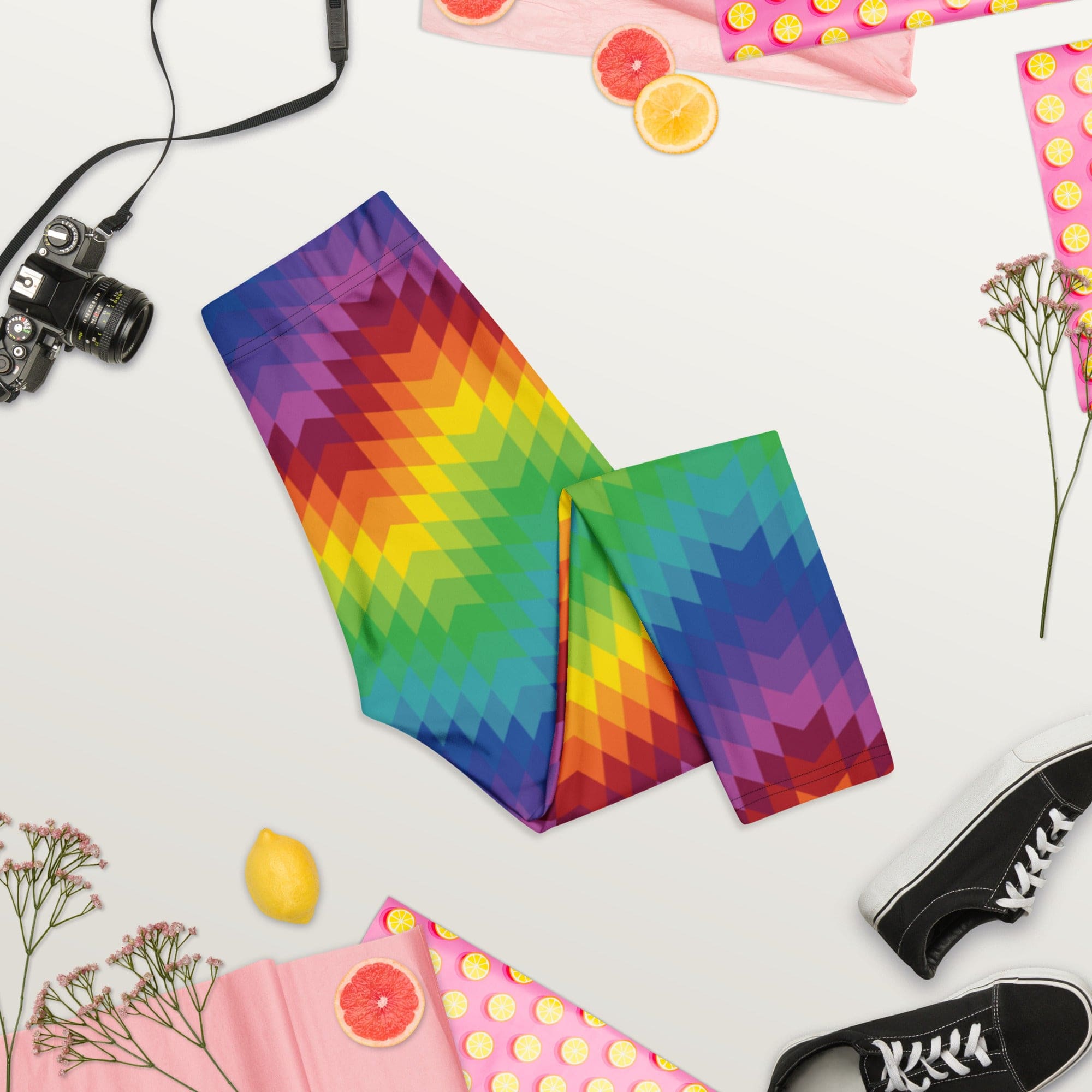 Rainbow Pattern Capris