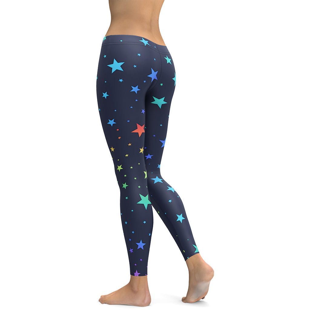 Rainbow Stars Leggings