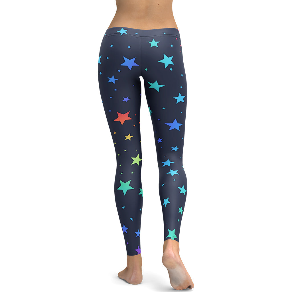 Rainbow Stars Leggings