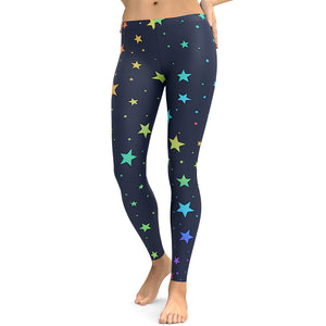 Rainbow Stars Leggings