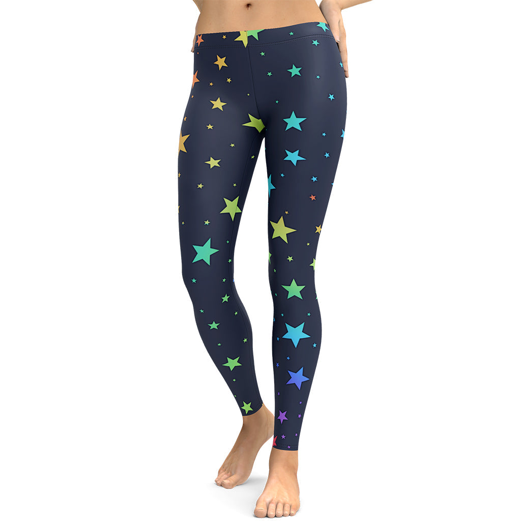 Rainbow Stars Leggings