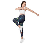 Rainbow Stars Leggings With Pockets