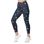 Rainbow Stars Leggings With Pockets