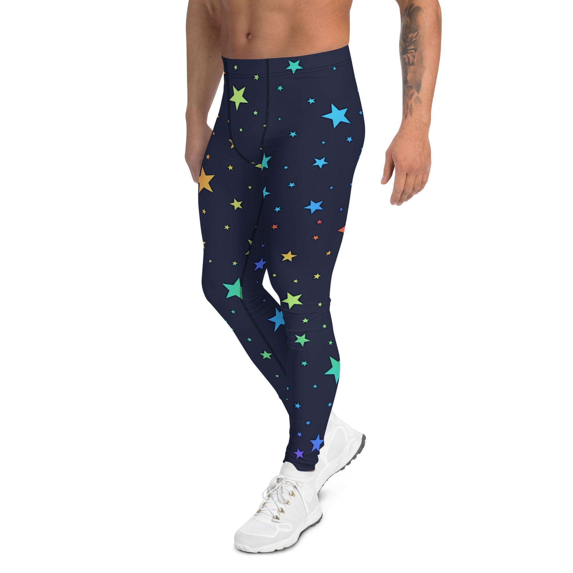 Rainbow Stars Men's Leggings