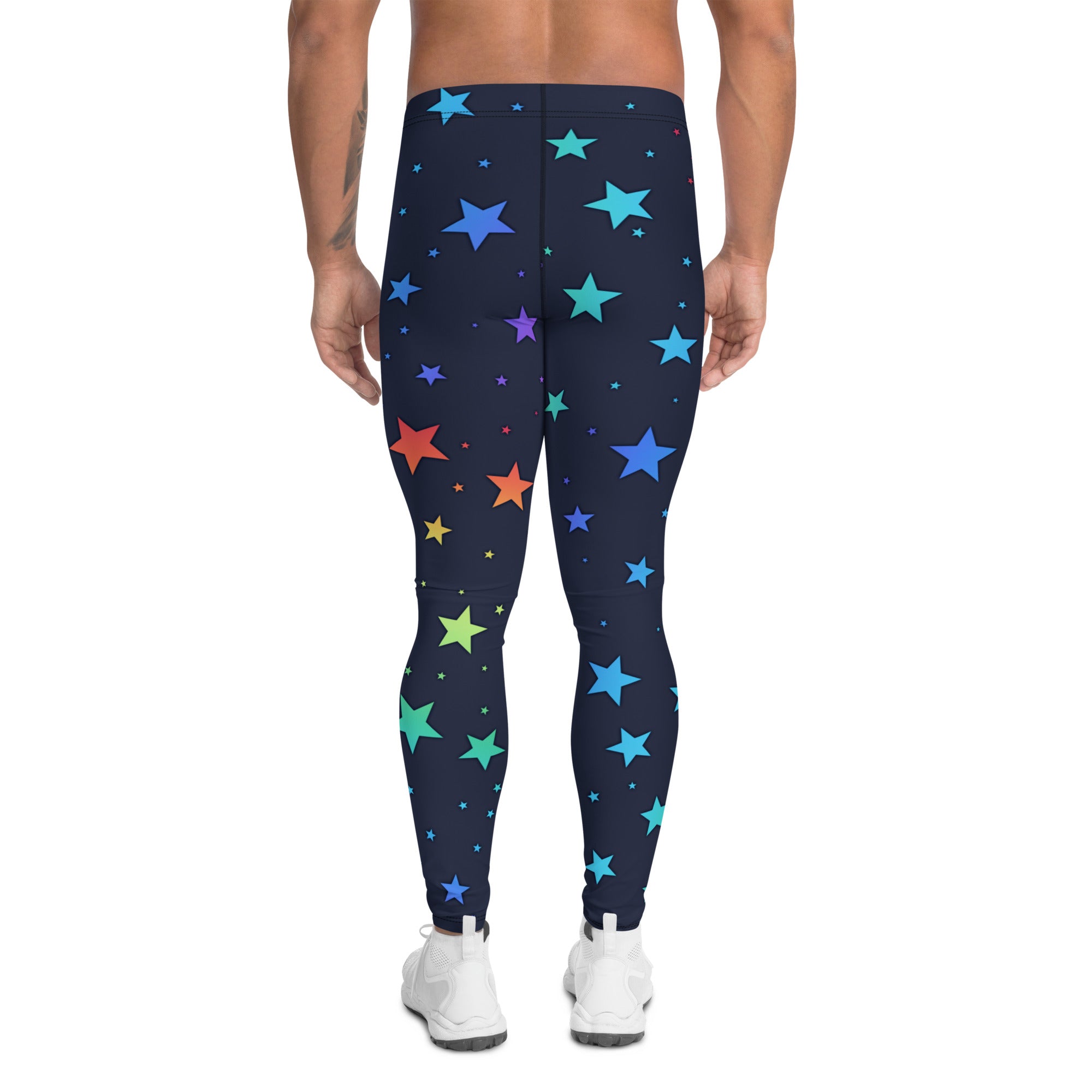 Rainbow Stars Men's Leggings