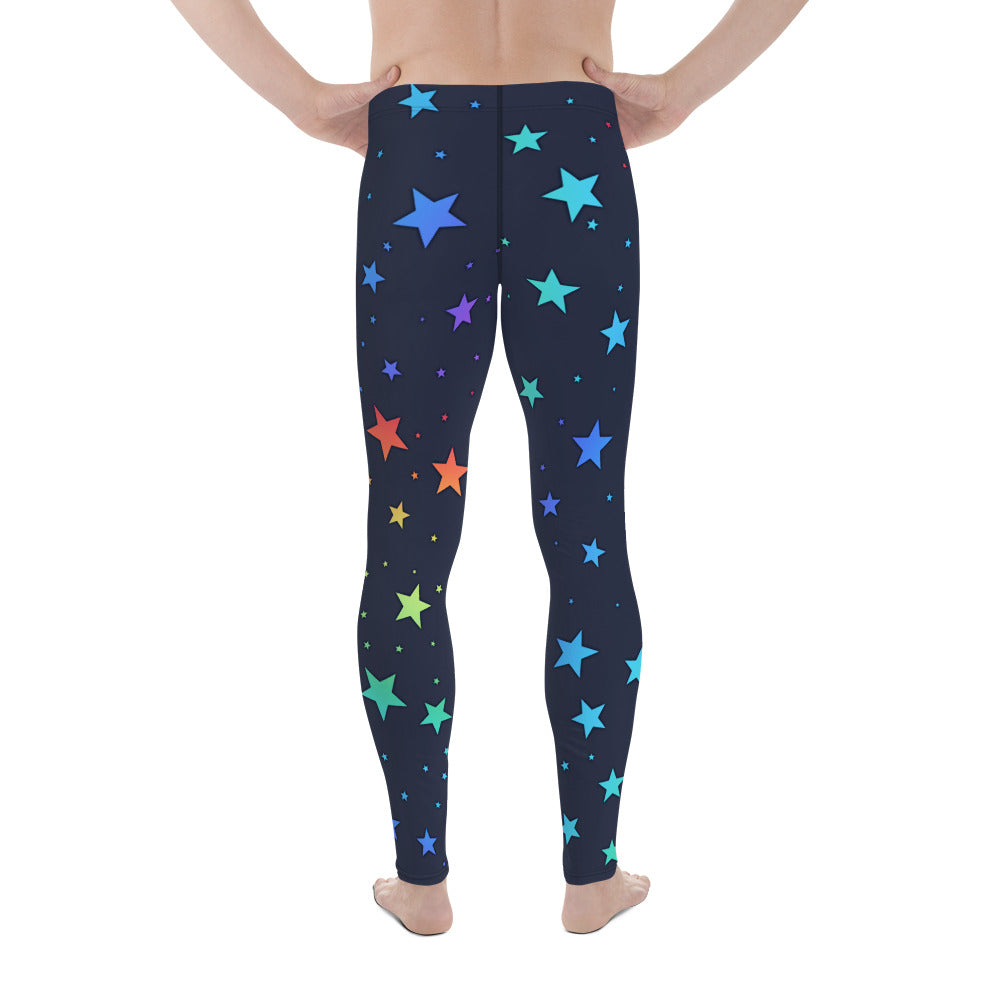 Rainbow Stars Men's Leggings