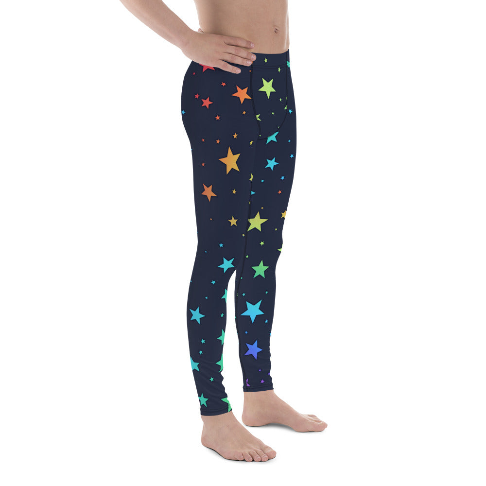 Rainbow Stars Men's Leggings
