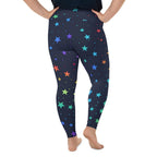 Rainbow Stars Plus Size Leggings