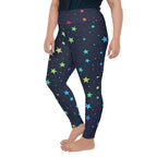 Rainbow Stars Plus Size Leggings