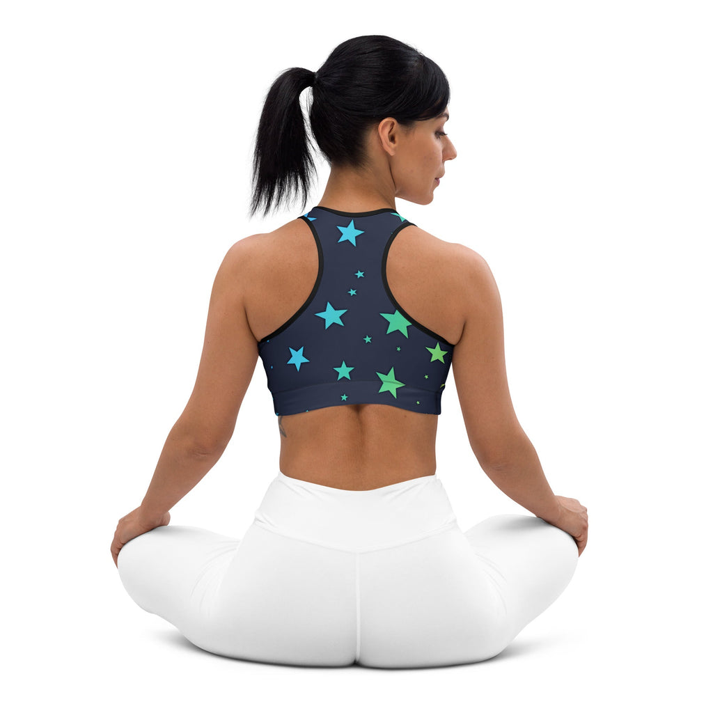 Rainbow Stars Sports Bra