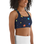 Rainbow Stars Sports Bra