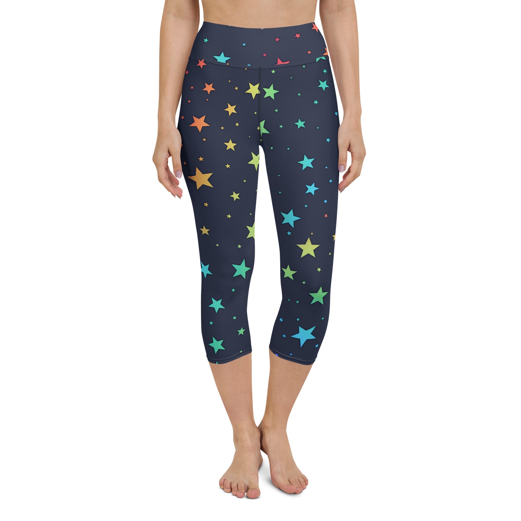 Rainbow Stars Yoga Capris